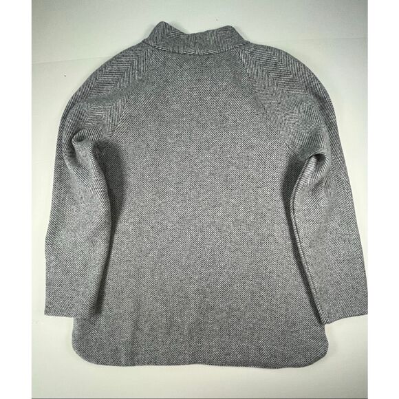 Soft Surroundings Brooke Herringbone Gold Button Mock Nk Tunic Women Size Large - Picture 8 of 8